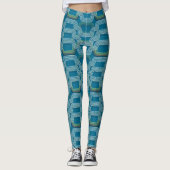 Leggings Motif Chic Deep Blue Sky Curies (Devant)