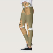 Leggings Motif Chien et Os (Gauche)