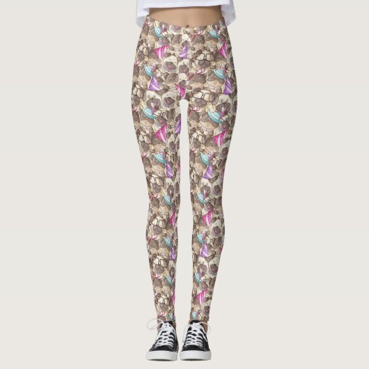 Leggings Motif chien mou (Devant)
