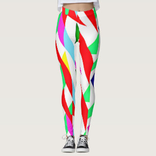 Leggings Motif Chromatique Coloré