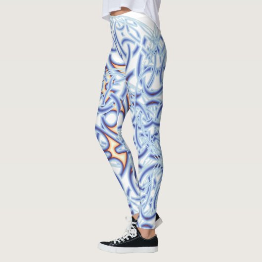 Leggings Motif circulaire celtique en couleurs pastel (Gauche)