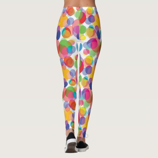 Leggings Motif circulaire coloré (Dos)
