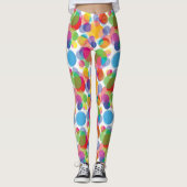 Leggings Motif circulaire coloré (Devant)