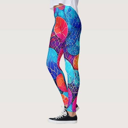 Leggings Motif circulaire dynamique (Gauche)