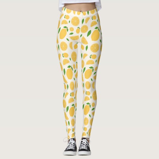 Leggings Motif citron (Devant)