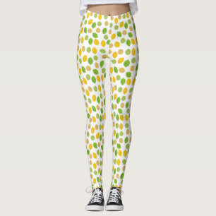 Leggings Motif citron et citron vert