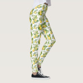 Leggings Motif citron, Fleurs de citron, Feuilles, Citrus (Droite)