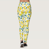 Leggings Motif citron jaune aquarelle (Dos)