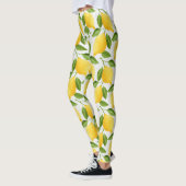 Leggings Motif citrons aquarelle (Gauche)