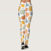 Leggings Motif Citrouille d'automne coloré (Dos)