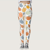 Leggings Motif Citrouille d'automne coloré (Devant)