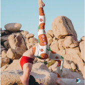 Leggings Motif Citrouille Orange Green Cute souriant