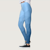 Leggings Motif classique bleu géométrique en maillage sombr (Gauche)