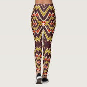 Leggings motif classique Brown de zigzag "Ratti_Creative_Ar (Dos)