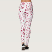 Leggings Motif Cœurs Mignons Rose (Dos)