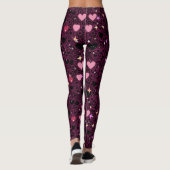 Leggings Motif Coeurs rayonnants 01 (Dos)