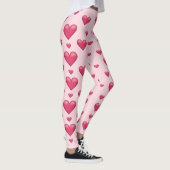 Leggings Motif Coeurs roses (Droite)