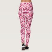 Leggings Motif Coeurs roses (Dos)