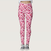 Leggings Motif Coeurs roses (Devant)