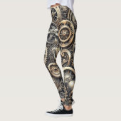 Leggings Motif Cogs & Gears Steampunk (Gauche)