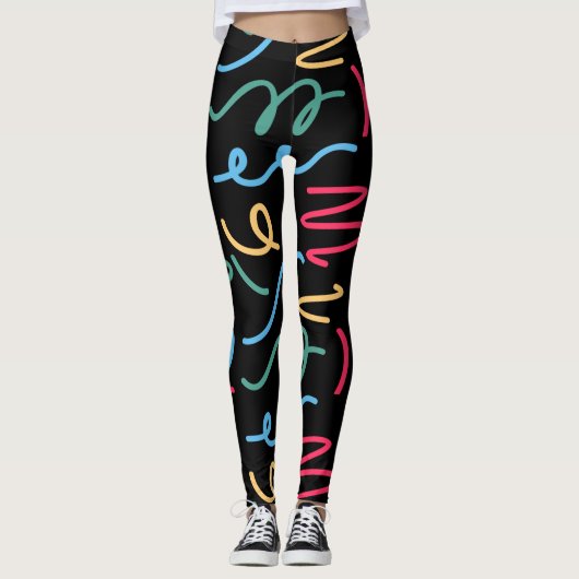 Leggings Motif coloré (Devant)