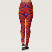Leggings Motif coloré abstrait (Dos)