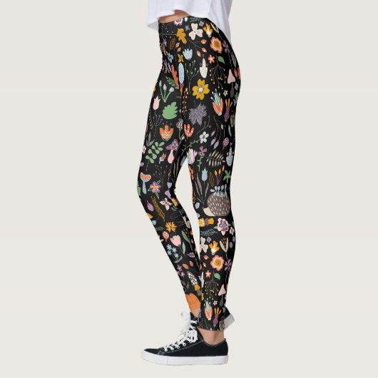 Leggings Motif Coloré Automne & Symboles (Gauche)