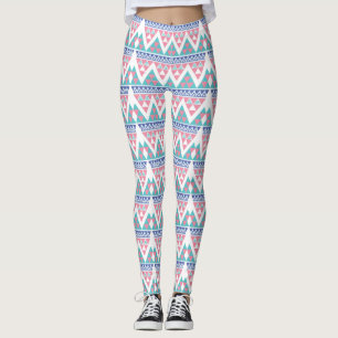 Leggings Motif coloré aztèque tribal