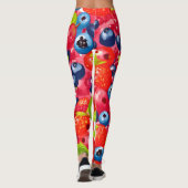 Leggings Motif coloré Berry (Dos)