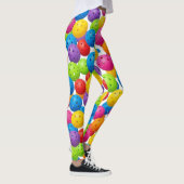 Leggings Motif Coloré de Pickleball (Droite)