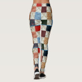 Leggings Motif coloré d'édredon (Dos)