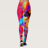 Leggings Motif Coloré et Joyeux (Dos)