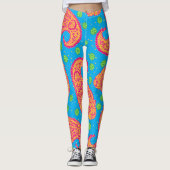 Leggings Motif coloré Paisley (Devant)