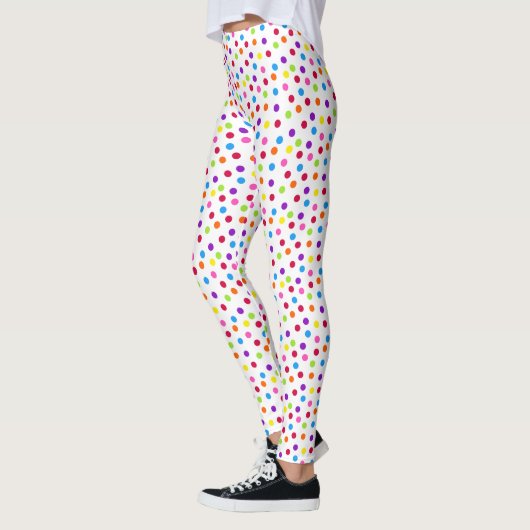 Leggings Motif coloré Rainbow Polka (Gauche)