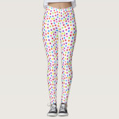 Leggings Motif coloré Rainbow Polka (Devant)
