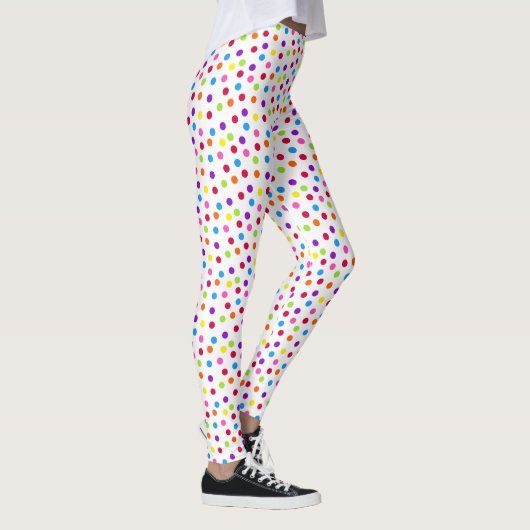 Leggings Motif coloré Rainbow Polka (Droite)