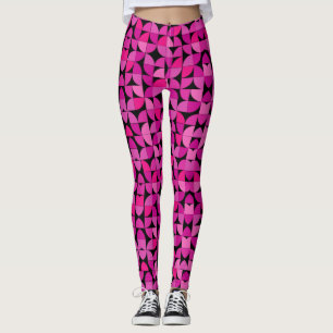 Leggings Motif coloré, Rose, Rose, Motif Floral