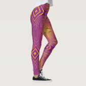 Leggings motif colrful abstrait de remous (Droite)