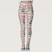 Leggings Motif comique de paresse (Devant)