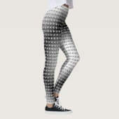 Leggings Motif complexe étoile noire blanche tendance (Droite)