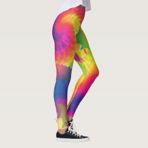 Leggings Motif Cool Rainbow Tie Dye