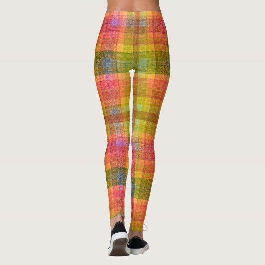 Leggings Motif couleur crayon dynamique (Dos)