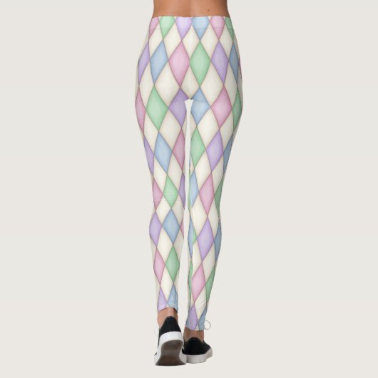 Leggings Motif couleur Harlequin Diamond Check (Dos)