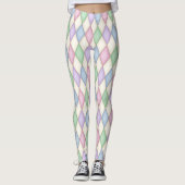 Leggings Motif couleur Harlequin Diamond Check (Devant)