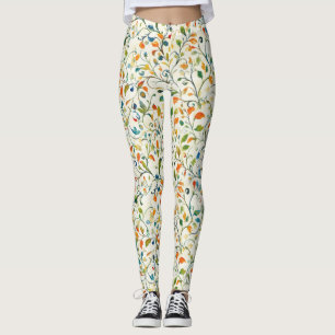 Leggings Motif couleur Paisley d'inspiration vintage (2)