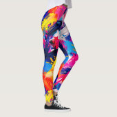 Leggings motif coups de pinceaux (Droite)