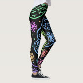 Leggings Motif crâne coloré (Droite)