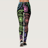 Leggings Motif crâne coloré (Dos)