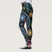 Leggings Motif crâne coloré (Gauche)