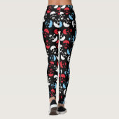 Leggings Motif crâne multicolore (Dos)
